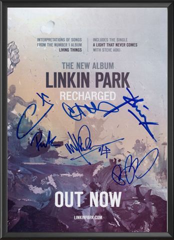 Linkin Park - Recharged Signed Music Print